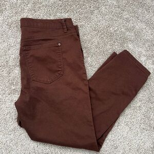 Curve Appeal Minimalist Jegging Brown Size 14/32 Mid Rise Stretch Skinny Jeans